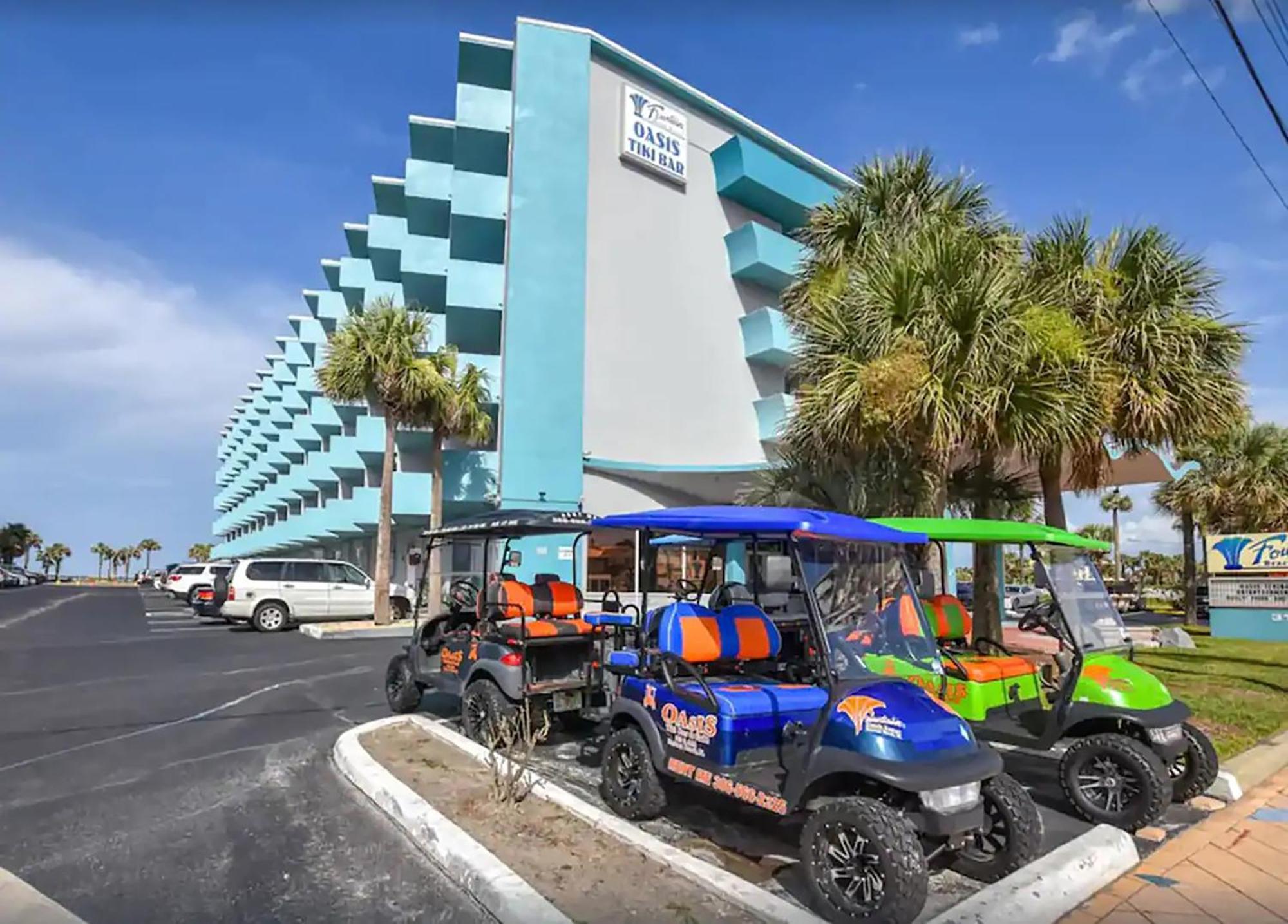 Open For 2025 Speedweeks Daytona 500 - Beachfront Studio - Private Balcony With Ocean View - Pool - Hot Tub - Tiki Bar - Sauna Aparthotel Daytona Beach Esterno foto