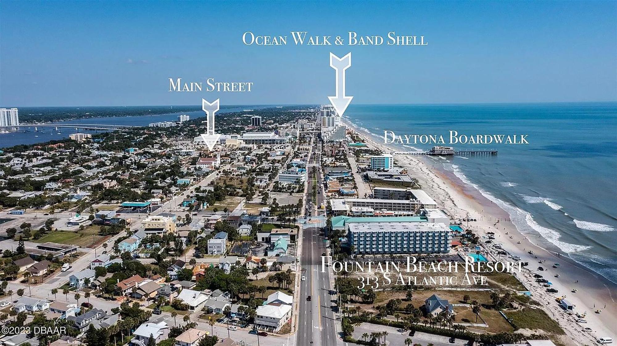 Open For 2025 Speedweeks Daytona 500 - Beachfront Studio - Private Balcony With Ocean View - Pool - Hot Tub - Tiki Bar - Sauna Aparthotel Daytona Beach Esterno foto